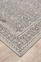 Silver Flower Transitional Rug