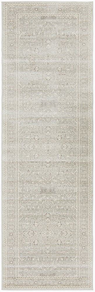 Silver Flower Transitional Rug