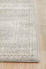 Silver Flower Transitional Rug