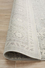 Silver Flower Transitional Rug