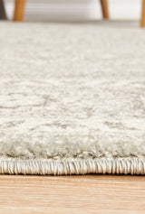 Silver Flower Transitional Rug