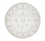 Winter White Transitional Round Rug