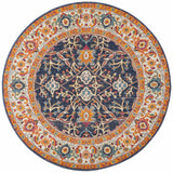 Splash Multi Transitional Round Rug