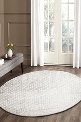 Diamond Grey Transitional Round Rug