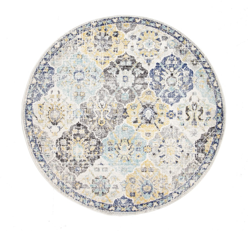 Poppy Multi Transitional Round Rug