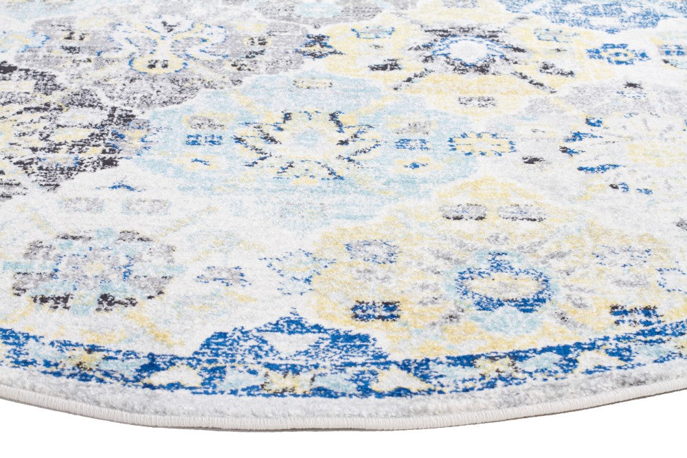 Poppy Multi Transitional Round Rug