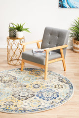 Poppy Multi Transitional Round Rug