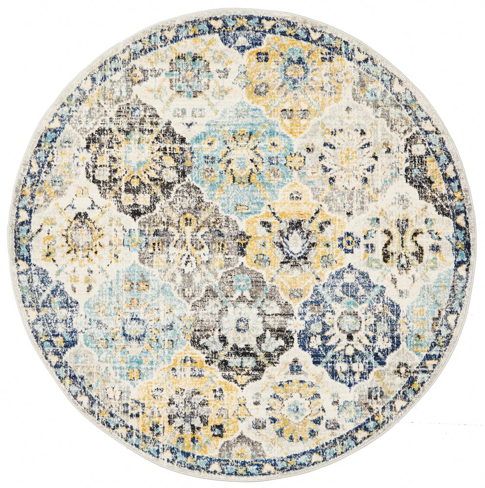 Poppy Multi Transitional Round Rug