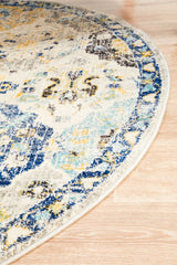 Poppy Multi Transitional Round Rug