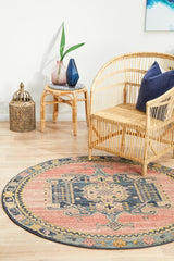 Estate Earth Round Transitional Rug