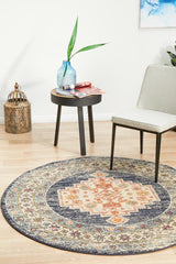 Estate Ecru Round Transitional Rug