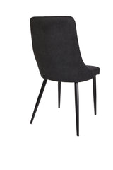 Biota Charcoal Fabric Dining Chairs - Set of 2