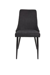 Biota Charcoal Fabric Dining Chairs - Set of 2