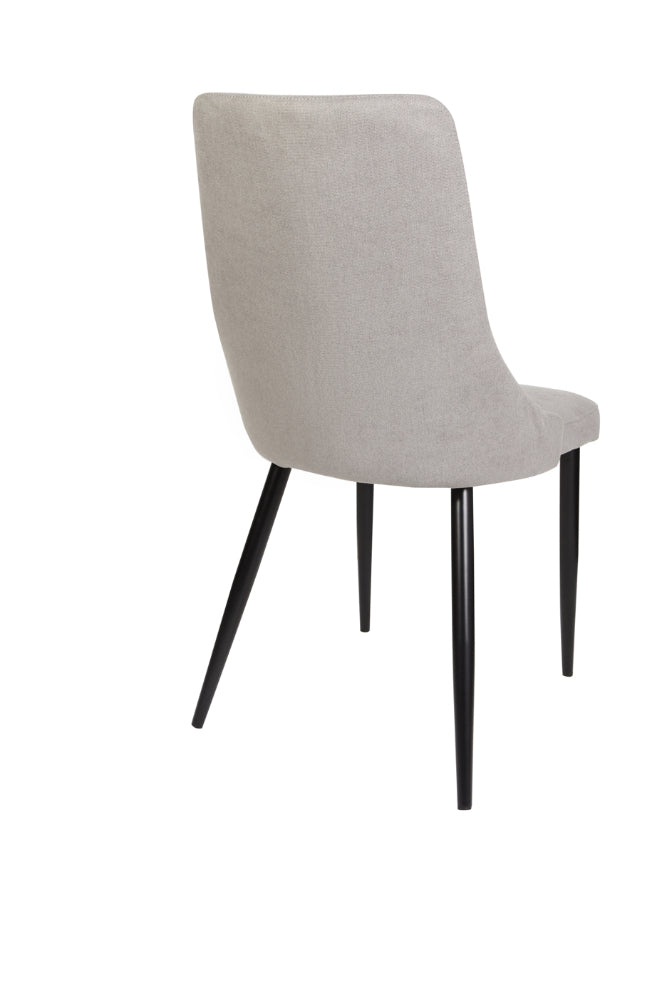 Biota Light Grey Fabric Dining Chairs - Set of 2