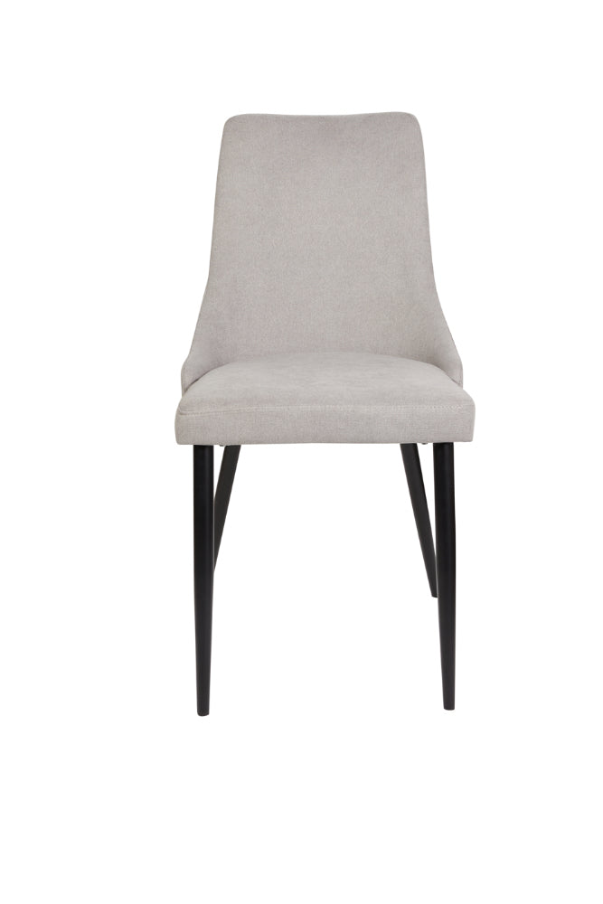 Biota Light Grey Fabric Dining Chairs - Set of 2