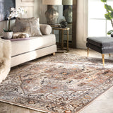 Kashim Mushroom Transitional Tasselled Rug