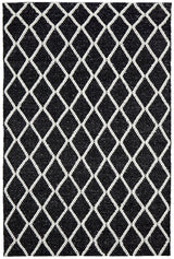 Raya Black Wool Blend Rug