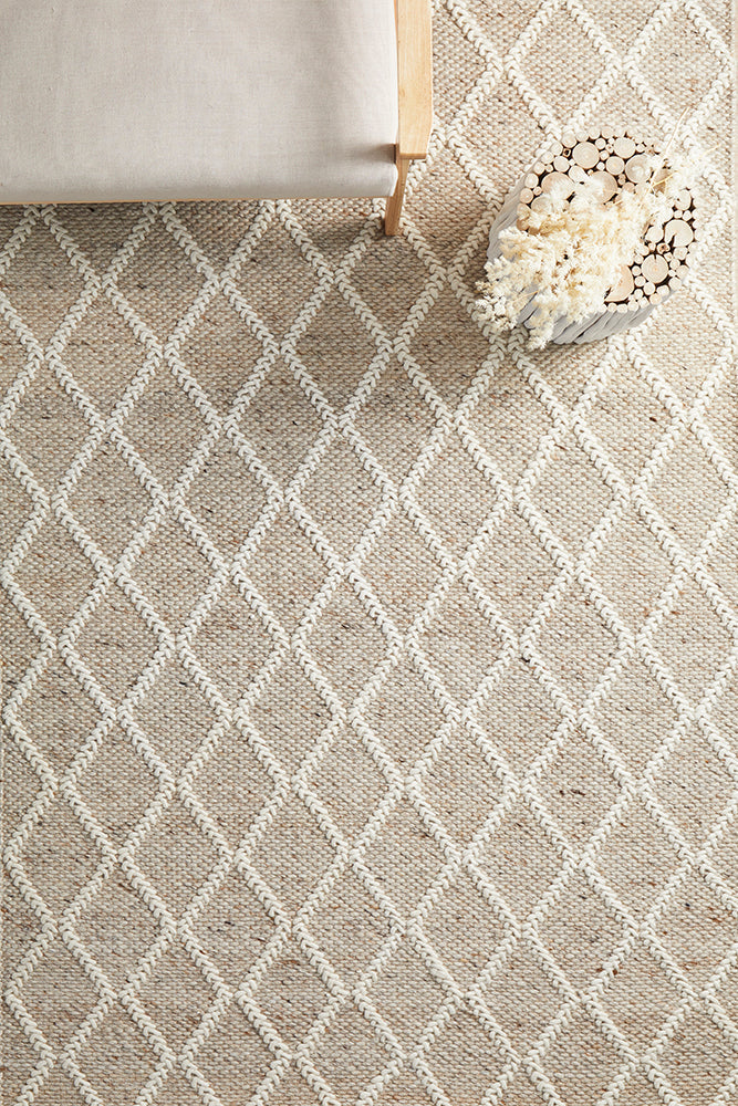 Raya White Wool Blend Rug – Lost Design Society