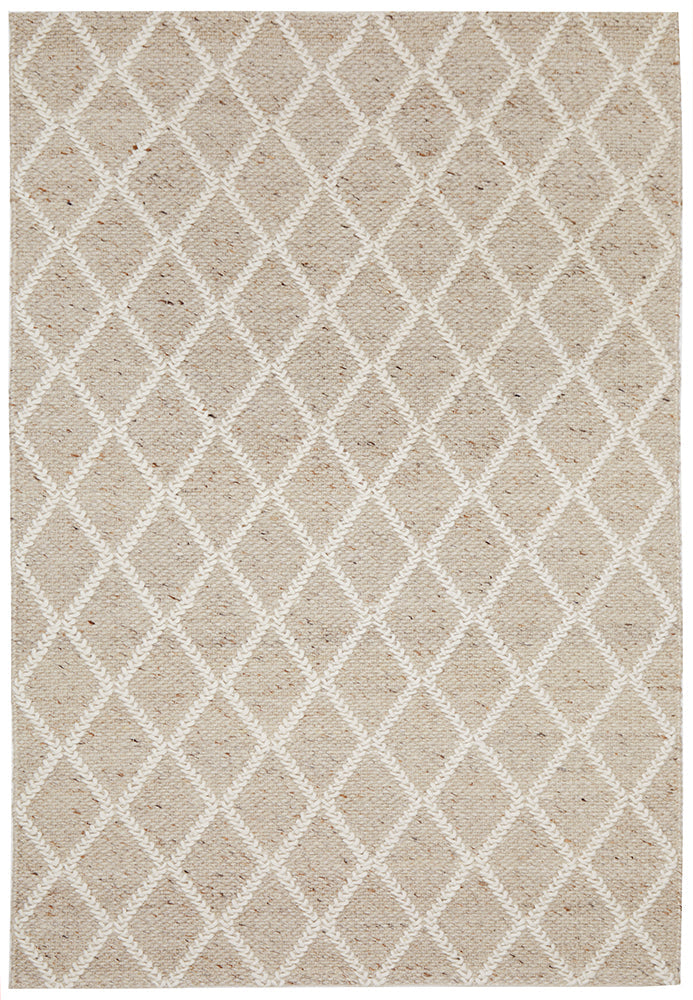 Raya Natural Wool Blend Rug