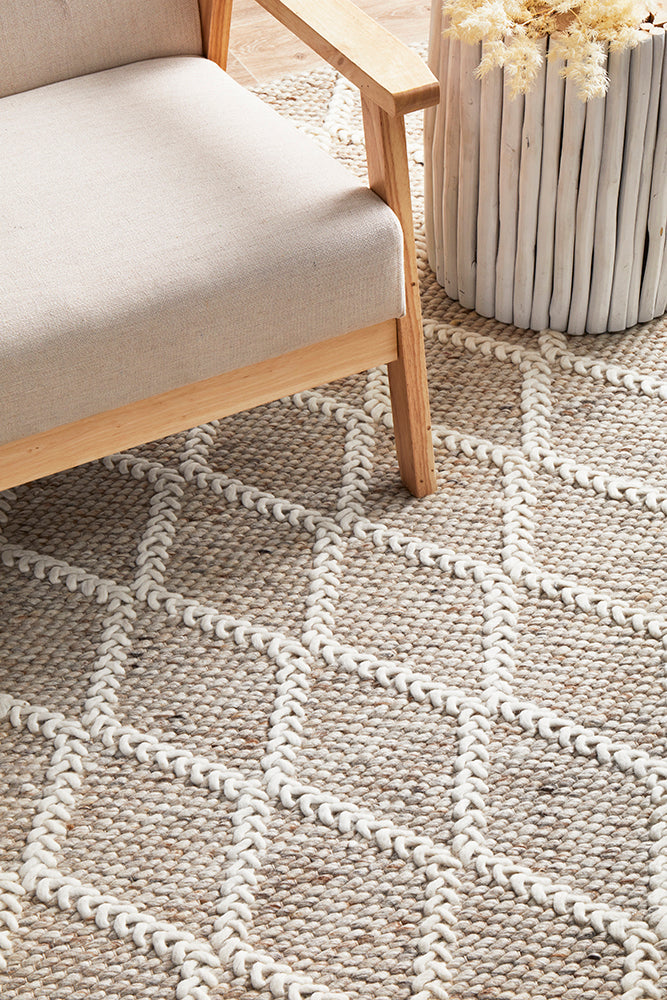 Raya Natural Wool Blend Rug