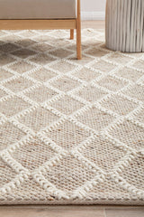 Raya Natural Wool Blend Rug