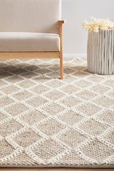 Raya Natural Wool Blend Rug