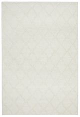 Raya White Wool Blend Rug