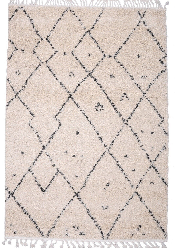 Moroccan Tribal Berber Beni Ourain Inspired Rug | Kara