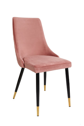 Gladiola Blush Velvet Dining Chairs - Set of 2