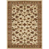 Traditional Floral Design Rug Ivory