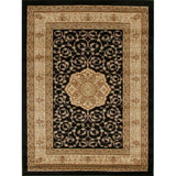 Medallion Classic Design Rug Black