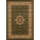 Medallion Classic Design Rug Green