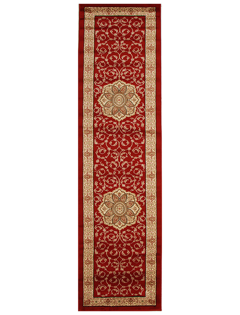 Medallion Classic Design Rug Red