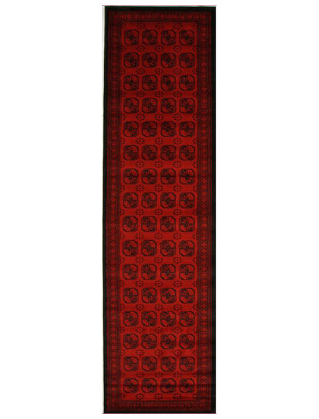 Classic Afghan Design Rug Red - Lost Design Society