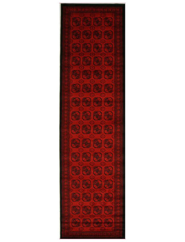 Classic Afghan Design Rug Red - Lost Design Society