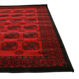 Classic Afghan Design Rug Red - Lost Design Society
