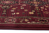 Traditional Shiraz Design Rug Burgundy Red