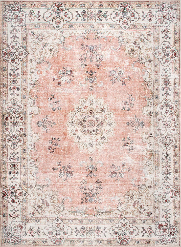 Karson Peach Very Thin Washable Rug – Lost Design Society Rugs