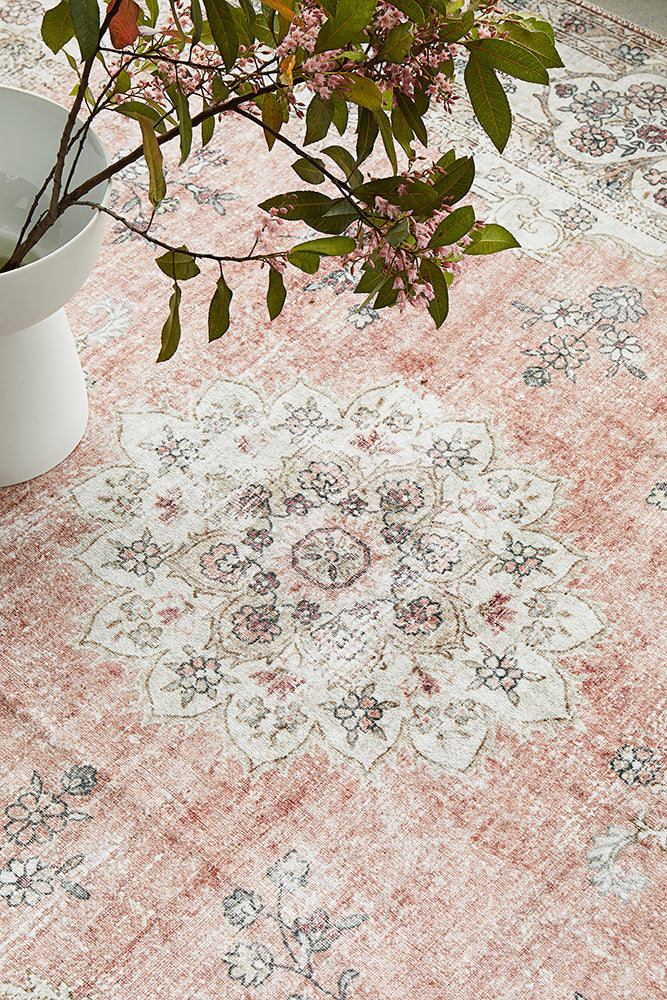 Karson Peach Washable Rug