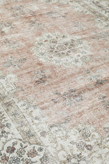 Karson Peach Very Thin Washable Rug