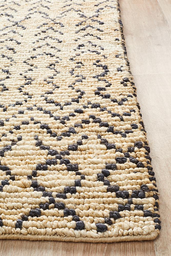 Elki Hand Woven Tribal Jute Rug