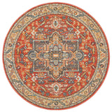 Estate Terracotta Round Transitional Rug