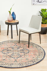 Estate Brick Round Transitional Rug