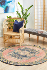 Estate Earth Round Transitional Rug