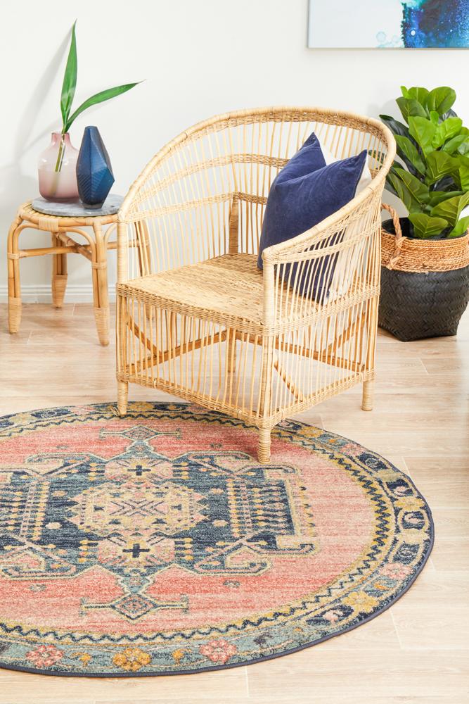 Estate Earth Round Transitional Rug