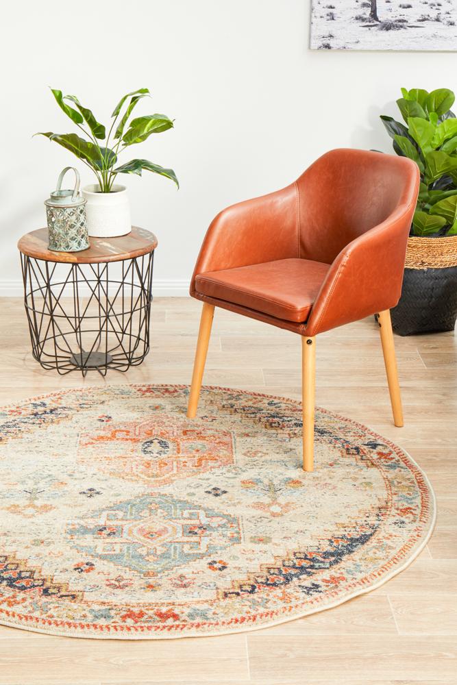 Estate Autumn Round Transitional Rug