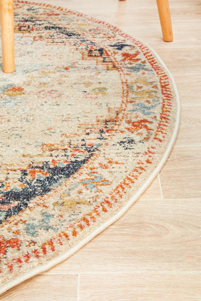 Estate Autumn Round Transitional Rug