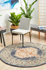 Estate Ecru Round Transitional Rug