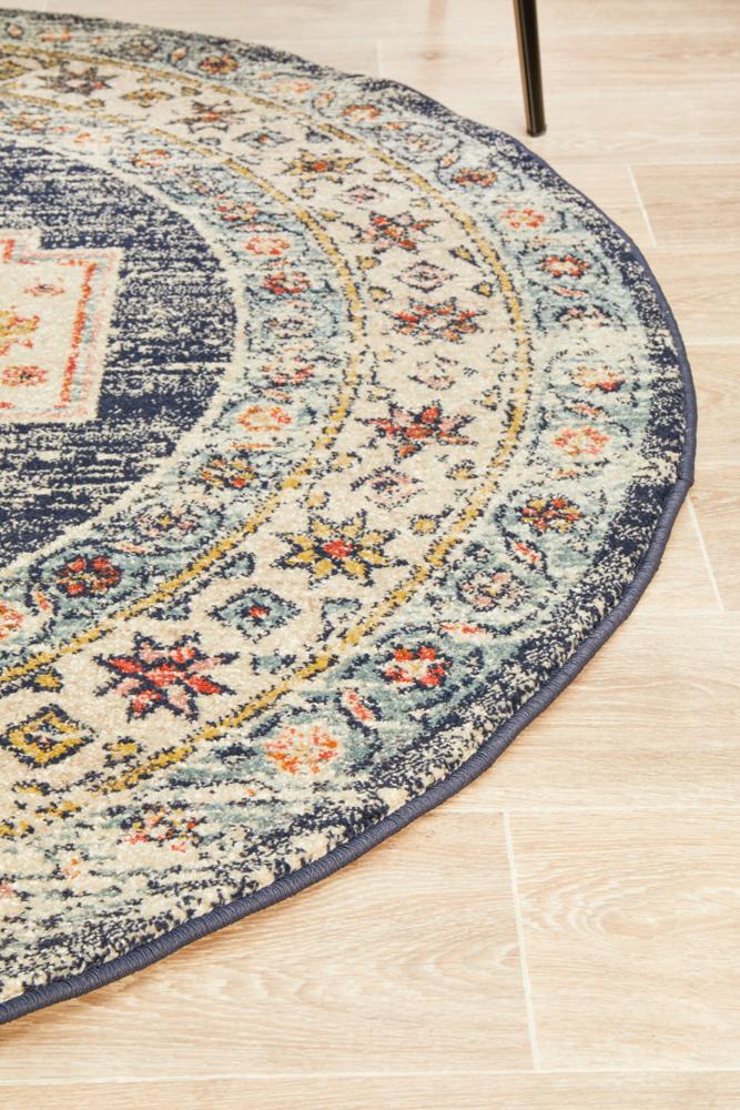 Estate Ecru Round Transitional Rug