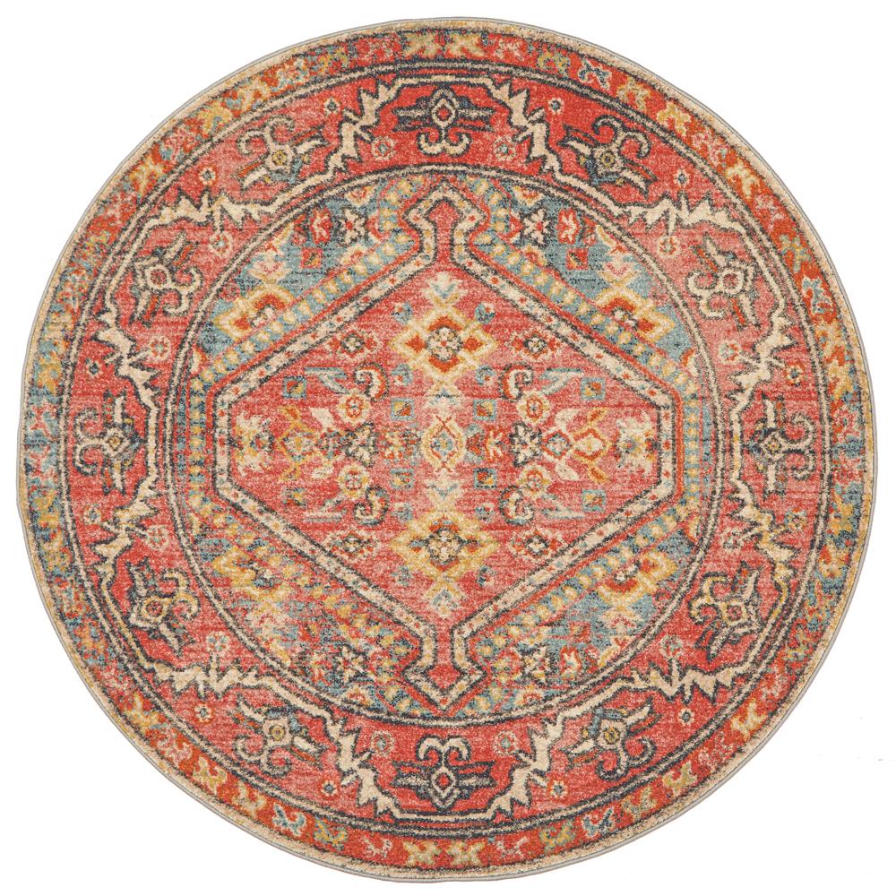 Estate Crimson Round Transitional Rug – Lost Design Society